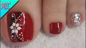 Los zapatos están pintados con pinturas de tela de alta calidad, y están sellados para proteger el arte. Diseno De Unas Para Pies Flor Negro Y Rojo Muy Facil Flowers Nail Art Nlc Youtube