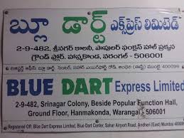 Blue Dart Express Ltd Hanamkonda Courier Services In