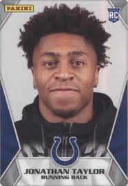 2020 Panini Black Jonathan Taylor Rookie Patch RPA RC NFL Blitz Digital  Card