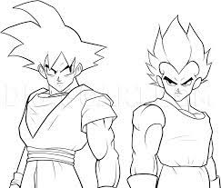 Find high quality gogeta drawing, all drawing images can be downloaded for free for personal use only. How To Draw Goku And Vegeta Step By Step Drawing Guide By Dawn Dragoart Com