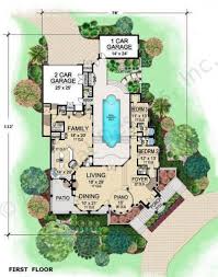 The Venetian House Plan Italian First Floor Plan Luxury Plan House Plans Floor Plans