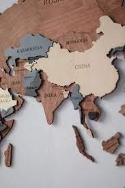 Wood Map Wood Wall Art Wooden Map Wood World Map Rustic World Etsy World Map Decor Wooden Map Wood World Map
