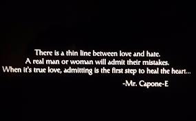 In relationships, sorry quotes can be shared to express our feelings and admit to our mistakes. Mr Capone E On Twitter Love Quotes Mr Capone E Gangster Love Album Preorder On Itunes