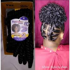 Wavey hairs with front braid. Crochet Braids Updo Hairstyles Products 23 Ideas For 2019