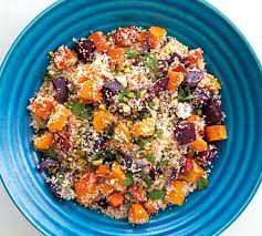 Rinse and halve bell pepper, remove seeds and ribs, dice. Couscous With Roasted Vegetables Annabel Langbein Recipes
