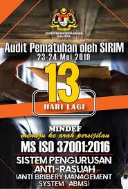 Logo kementerian keuangan ri vector these pictures of this page are about:logo kementerian keuangan. Uzivatel Mindef Malaysia Na Twitteru Kementerian Pertahanan Menuju Pensijilan Ms Iso37001 2016 Sistem Pengurusan Anti Rasuah 13 Hari Sahaja Lagi Menjelang Audit Pematuhan Oleh Sirim Pada 23 Dan 24 Mei 2019 Mindefmalaysia Https T Co Qwptqvhnfm
