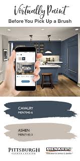 Navy Blue Cabinet Inspiration Digitally Paint Your Own Kitchen Cabinets In Just A Few Clicks Upload Yo Home Remodeling Paint Color Visualizer Blue Cabinets