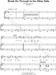Maybe you would like to learn more about one of these? The Doors Break On Through To The Other Side Sheet Music In E Minor Download Print Sku Mn0108601