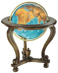 Columbus Berlin Illuminated Glass Floor Globe With Walnut Cradle Stand Brass Meridian And 20 Inch Diameter Political Physi Globos Globo Terrestre The Globe