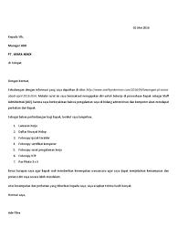 Jika kamu mencari contoh surat lamaran kerja yang baik dan benar, tentu kamu akan menyadari bahwa semua surat lamaran kerja tersebut menggunakan bahasa yang baik dan sopan. Contoh Lamaran Kerja Staff Administrasi