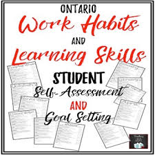 Student skills checklist for pecs and critical communication skills © student: Customizable Learning Skills Work Habits Student Self Assessment Checklists