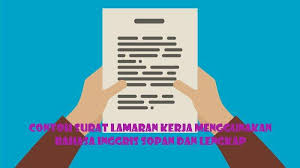 12 contoh surat lamaran kerja yang baik d. Contoh Surat Lamaran Kerja Menggunakan Bahasa Inggris Sopan Dan Lengkap Anti Ditolak Tribun Sumsel