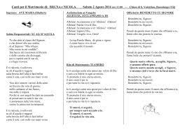 Canti Per Il Matrimonio Di Bruna E Nicola Sabato 2 Agosto 2014