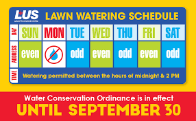 Water Conservation Ordinance Lafayette Utilities System
