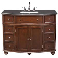 in sequoia with granite vanity top