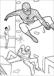 Visit our page for more coloring! Spiderman 011 Coloring Page