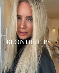Did you know heat damage is one of the biggest contributors to breakage and  damage? Our top tips for looking after your blonde 👇🏻 -invest in a shower  filter to protect your