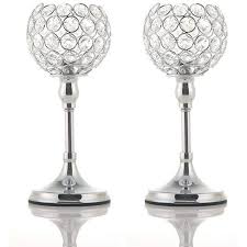 Shop over 500 top candle holder centerpiece and earn cash back all in one place. 2pcs Silver Crystal Tea Light Candle Holders Centerpiece For Table Dining Room Coffee Table Home Decor Candlestick 10 Inches Tall Walmart Canada
