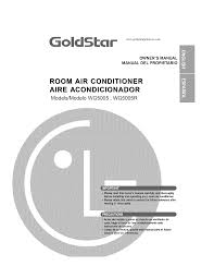 Goldstar Air Conditioner Wg5005r User Guide Manualsonline Com