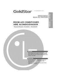 goldstar air conditioner wg5005r user guide manualsonline com