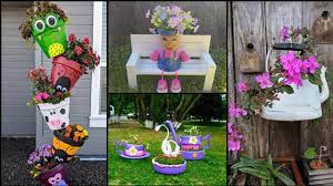 Creative Gardening Ideas For Home Easy Diy Garden Craft Ideas Vertical Garden Ideas Youtube Garden Crafts Garden Crafts Diy Creative Gardening