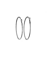 Black And White Diamond Hoop Earrings Ebba Brahe Black Diamond Hoop Earrings Black Diamond Hoop Earrings Black Diamond Hoops Diamond Hoops