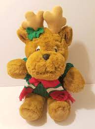 18 Vintage Christmas Holiday Max Reindeer Mervyn S 1986 Stuffed Animal Plush Mervyns Vintage Christmas Christmas Holidays Reindeer