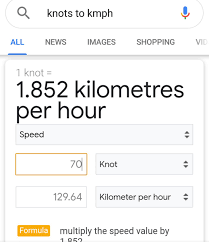 Since one knot is equal to 1.852 kilometers per hour, you can use this simple formula to convert for example, 1 knot can be written as 1 kn or 1 kt. How Much Km In 1 Knot
