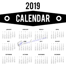 2019 Calendar Printable Https Www Uptocalendars Com