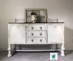 Antique Sideboard Painted In Valspar S Kid Gloves And Distressed Painted Sideboard Antique Sideboard Buffet Antique Sideboard