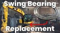 Excavator Swing Bearing Replacement - Installing a Swing Bearing on a CAT  311B