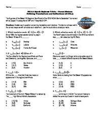 Well, what do you know? Ncaa Sweet 16 2017 Trivia Puzzle Defining Translations And Reflections
