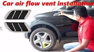 Hindi Decorative Car Air Flow Vent Installation Youtube