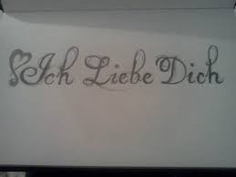 Context sentences for ich liebe dich auch in english. Ich Liebe Dich Means I Love You In German Tattoos Blue Butterfly Tattoo German Tattoo