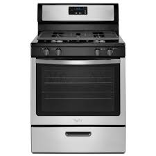 I purchased a brand new whirlpool double oven one year ago. Whirlpool 30 In 4 Burners 5 1 Cu Ft Freestanding Gas Range Stainless Steel In The Single Oven Gas Ranges Department At Lowes Com
