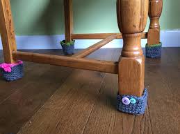 These go on the bottom of chair legs to protect floors and patios.if you need chair leg protectors. Finally No More Chair Scraping With These Crochet Chair Leg Covers Part 1 Square Legged Chairs Hook Stitch Sew