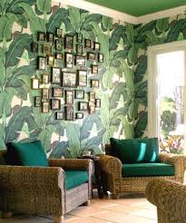 A fresh paint design or wallpaper will help the room from feeling too closed off. Green Leaf Wallpaper Bedroom Ideas Trendecors
