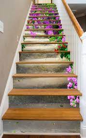 Stairs In Bloom Etsy Painted Staircases Stairway Art Stairways