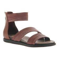 Womens Otbt Souvenir Flat Sandal Size 8 M Sangria Leather
