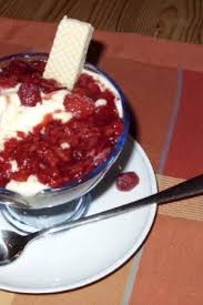 Eis Mit Heissen Himbeeren Dessert Rezepte Einfach Heisse Himbeeren Nachtisch Rezepte