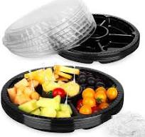 Microwave Disposable Plastic Food Container PP Plastic 2 Compartments Box  with Lid