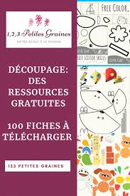 100 Fiches De Decoupage Telechargeable Gratuitement Ideal Pour Les Maternelle Petite Moyenne Et G Apprendre A Decouper Carte Montessori Decoupage Maternelle