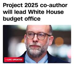 We knew trump was lying when he said he didn't know anything about Project  2025. His whole office is filled with those that designed it! This is not  good! He is taking