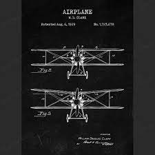 Shop airplane patent merch created by independent artists from around the globe. Airplane Original Patent Prints Wall Art Decor Set Of 3 Yellow Octopus