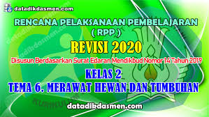 Posted by unknown at 07:31. Rpp 1 Lembar Kelas 2 Tema 6 Sd Mi Kurikulum 2013 Revisi 2020 Tahun Pelajaran 2020 2021 Datadikdasmen