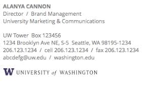 It's also a part of your personal branding. Email Signature Uw Brand