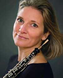 Who is the oboist playing at the Evergreen Cultural Centre in Coquitlam?