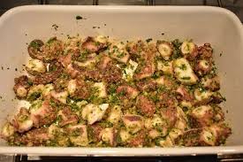 Di polpa, praticamente privo di grassi e con una carne saporita. Polpo Gratinato Al Forno Bacchette E Pomodoro