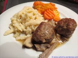 Wildschwein Hackballchen In Pilzsauce Kochen Lebensmittel Essen Wildschwein