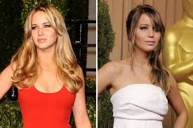Blonde Brunette Celebrity Hair Jennifer Lawrence Hair Elizabeth Olsen Hair Blonde Vs Brunette Brunette To Blonde Hair Transformation